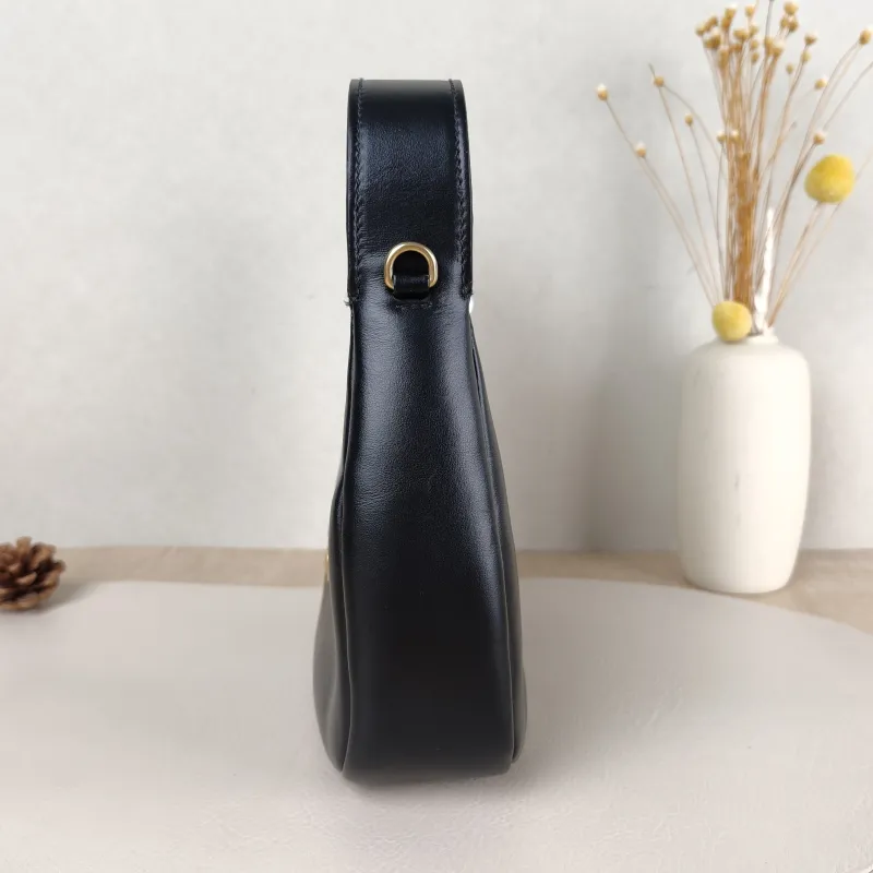 Miumiu Shoulder Bag Wander Hobo Black Calfskin Small20 × 6 × 17 cm — detail view 6 of 12