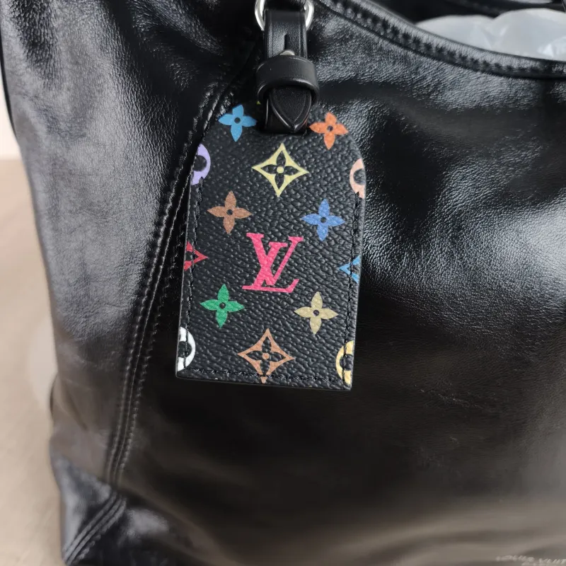 Louis Vuitton Crossbody Bag Carryall Vibe Black · Multicolore SL ambskin Medium 39 × 15 × 30 cm — detail view 4 of 11
