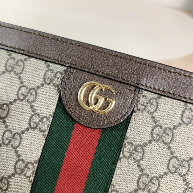 GUCCI Crossbody Bag Ophidia Monogram PVC 18.5 × 5.5 × 13 cm — detail view 7 of 12