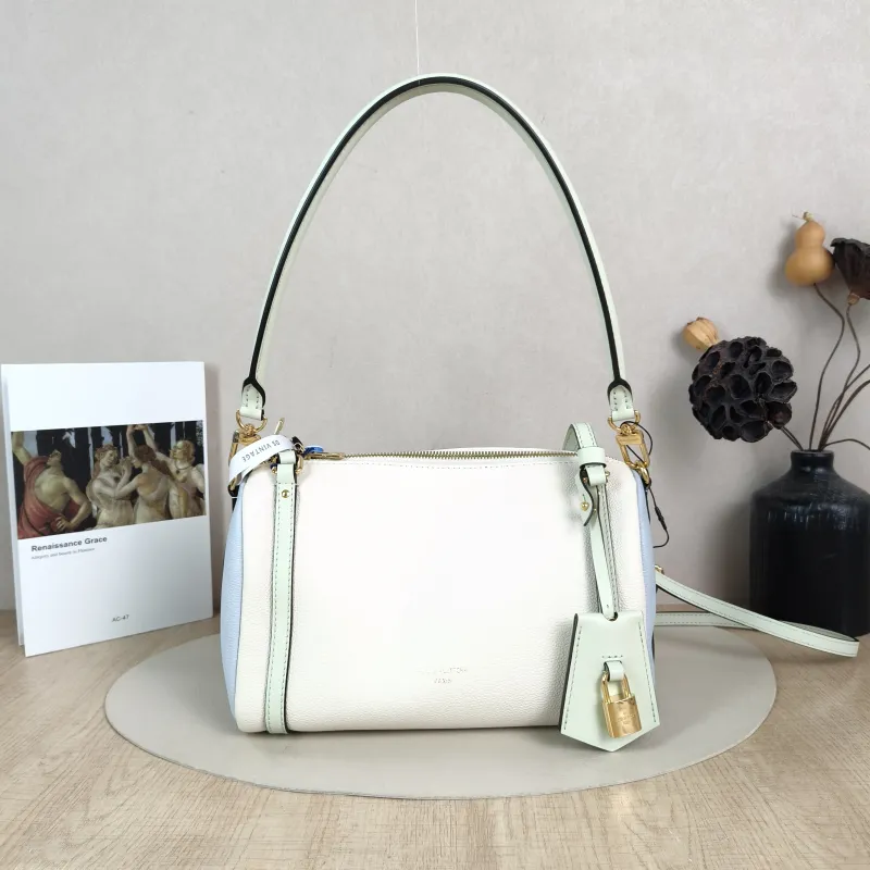 Louis Vuitton Shoulder Bag EXPRESS Shoulder Bag White · Blue Green Calfskin Small 26 × 13.5 × 17 cm