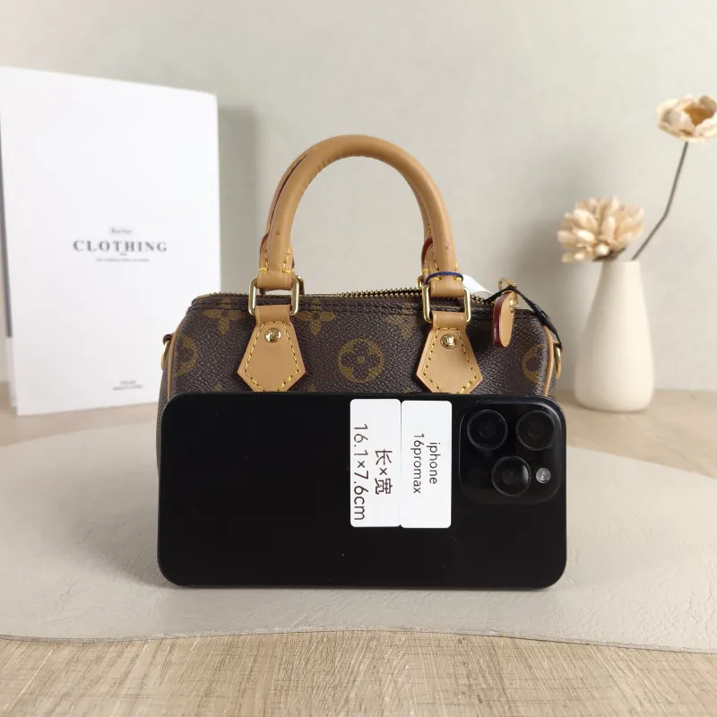 Louis Vuitton Crossbody Bag Speedy Nano Shoulder Strap PVC nano 16 × 7.5 × 10 cm — cover view 5 of 6
