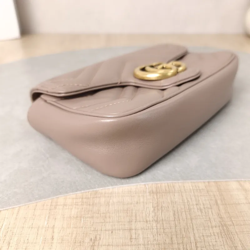 GUCCI Crossbody Bag GG Marmont Mini Marmont Mini Calfskin Mini 16.5 × 4.5 × 9.5 cm — detail view 1 of 8