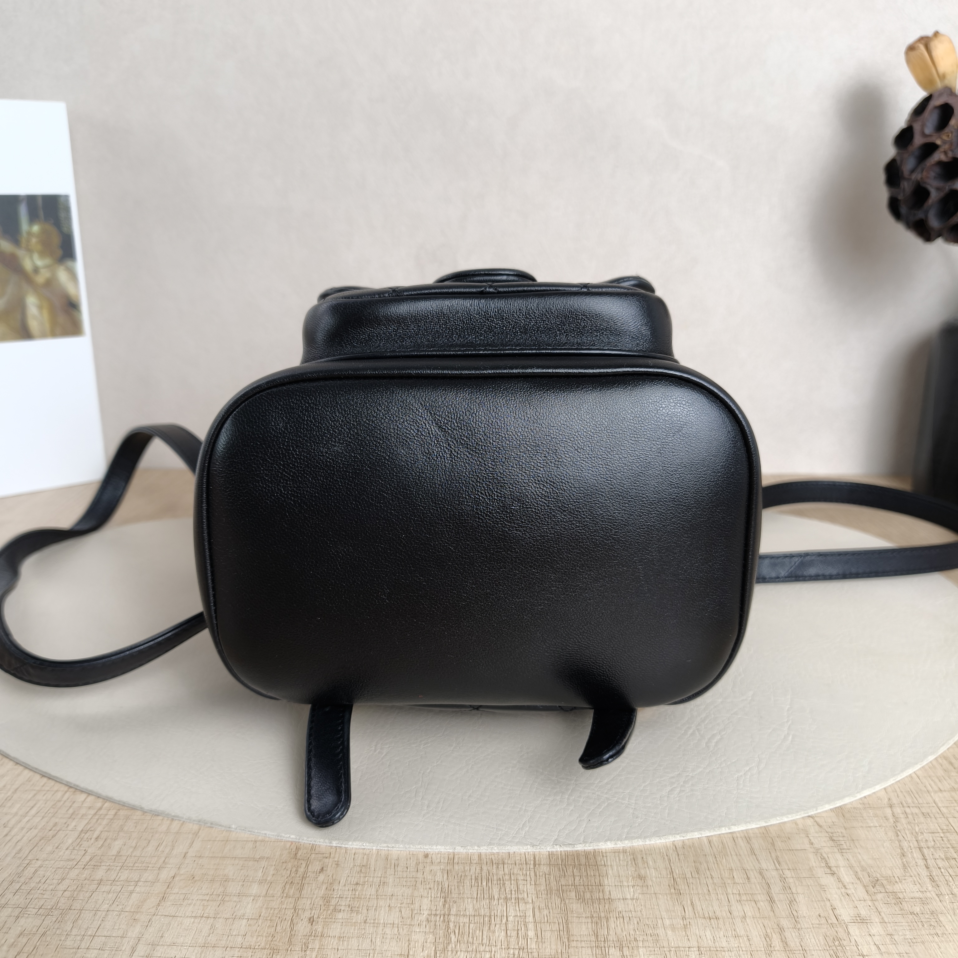 Chanel Backpack Duma Black Grained Calfskin Small18 × 9.5 × 19 cm — cover view 4 of 5