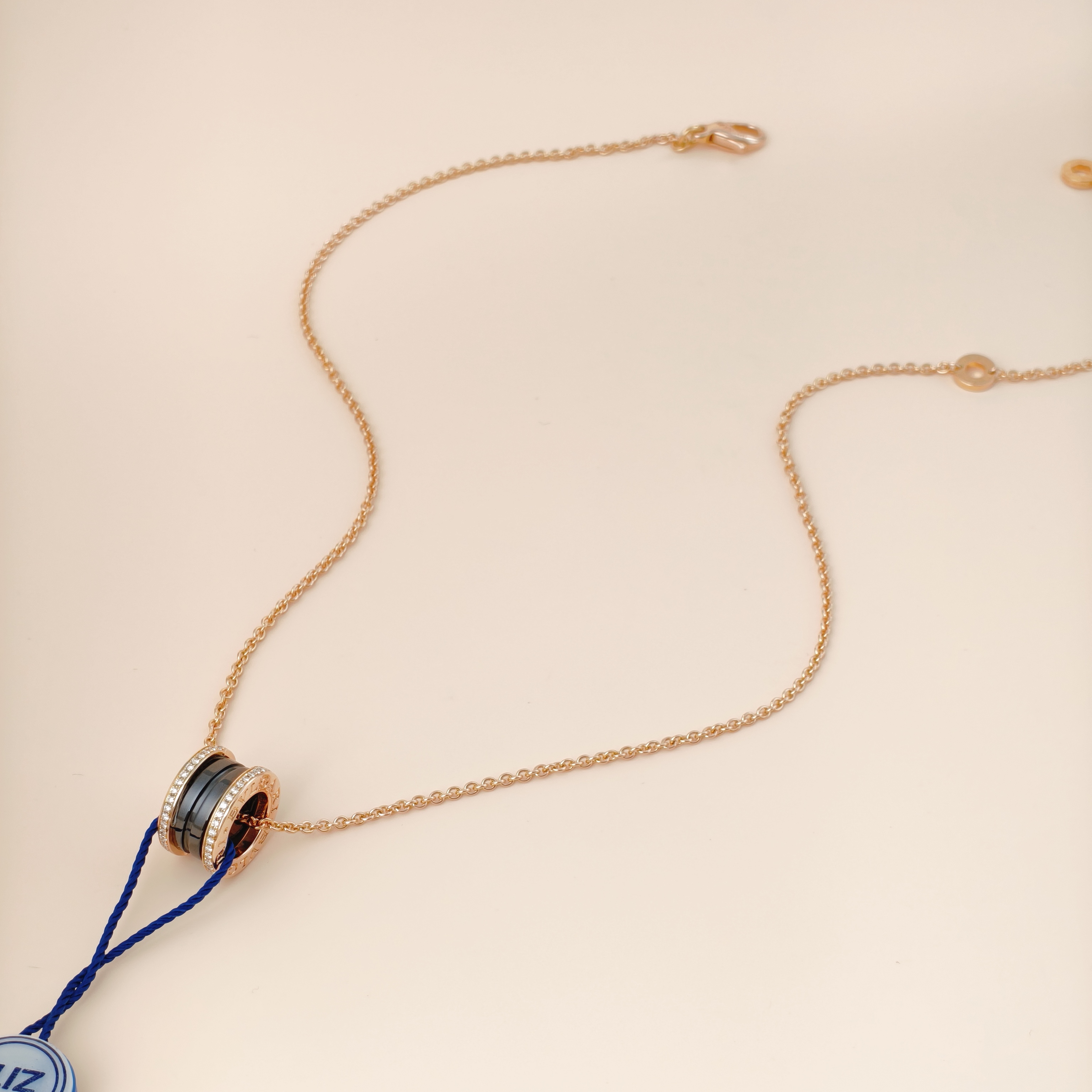 Bvlgari Necklace B.ZERO1Collection Black Pavé Diamond Gold18K Diamond One Size46cm — cover view 12 of 12