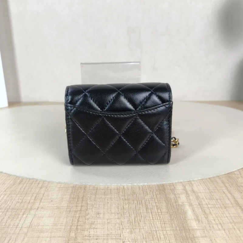 Chanel Crossbody Bag Crossbody Bag Black Lambskin One Size11 × 2 × 9 cm — cover view 2 of 6