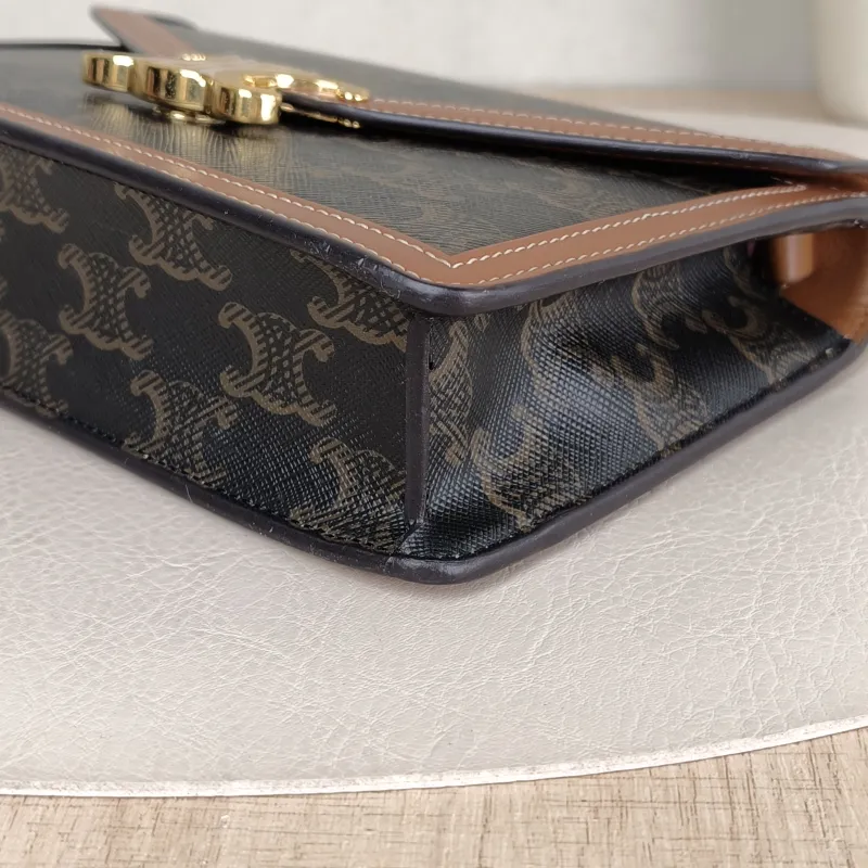 CELINE Crossbody Bag Triomphe woc Monogram PVC One Size 19.5 × 4 × 12 cm — detail view 2 of 11
