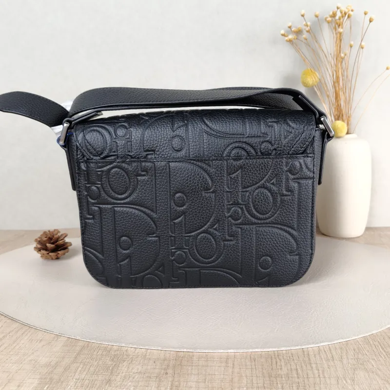 DIOR Crossbody Bag Black Calfskin Small 23 × 6 × 17.5 cm — cover view 3 of 5