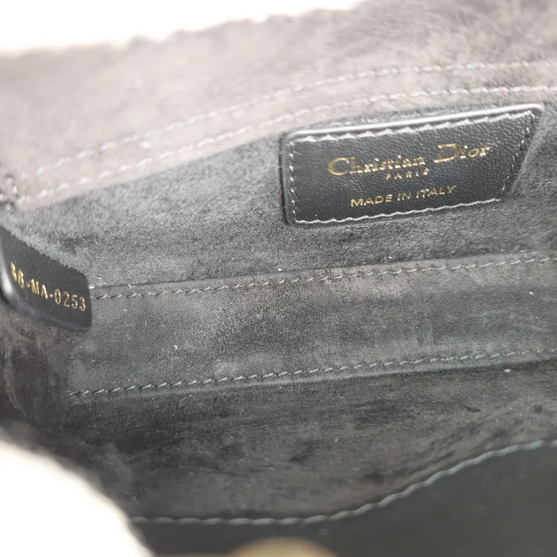 DIOR Crossbody Bag Lady D-Joy Black Lambskin Mini 16 × 5 × 9 cm — detail view 12 of 13
