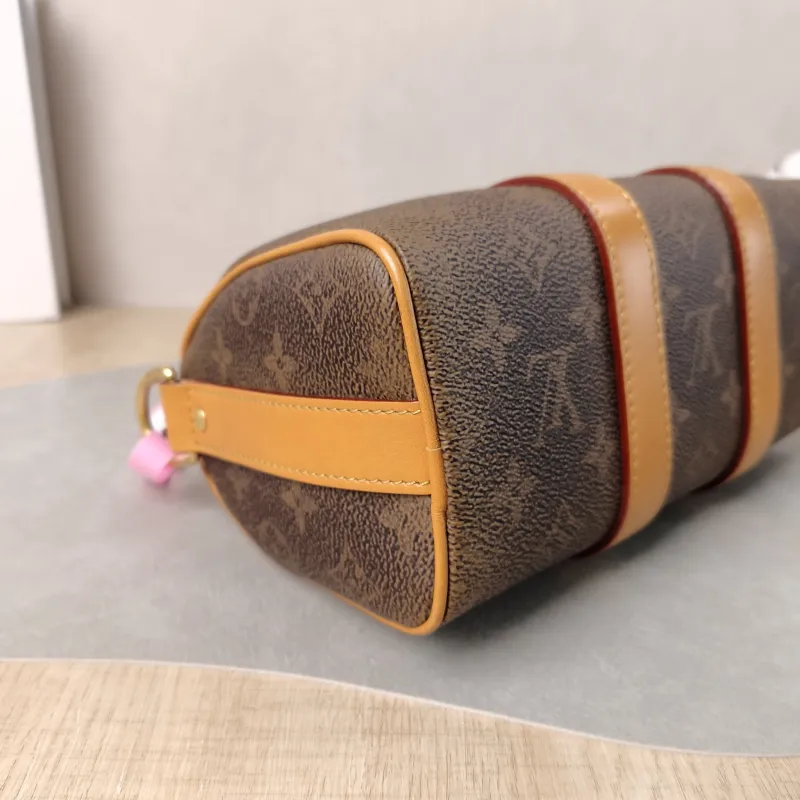 Louis Vuitton Crossbody Bag Keepall 25 Edition Brown PVC Medium 25 × 11 × 15 cm — detail view 11 of 12
