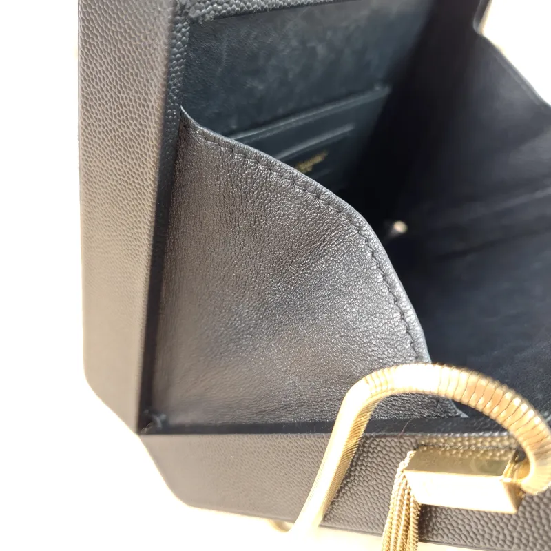 SAINT LAURENT Crossbody Bag KATE Box Chain Bag Black Calfskin One Size18 × 5.5 × 14 cm — detail view 2 of 13