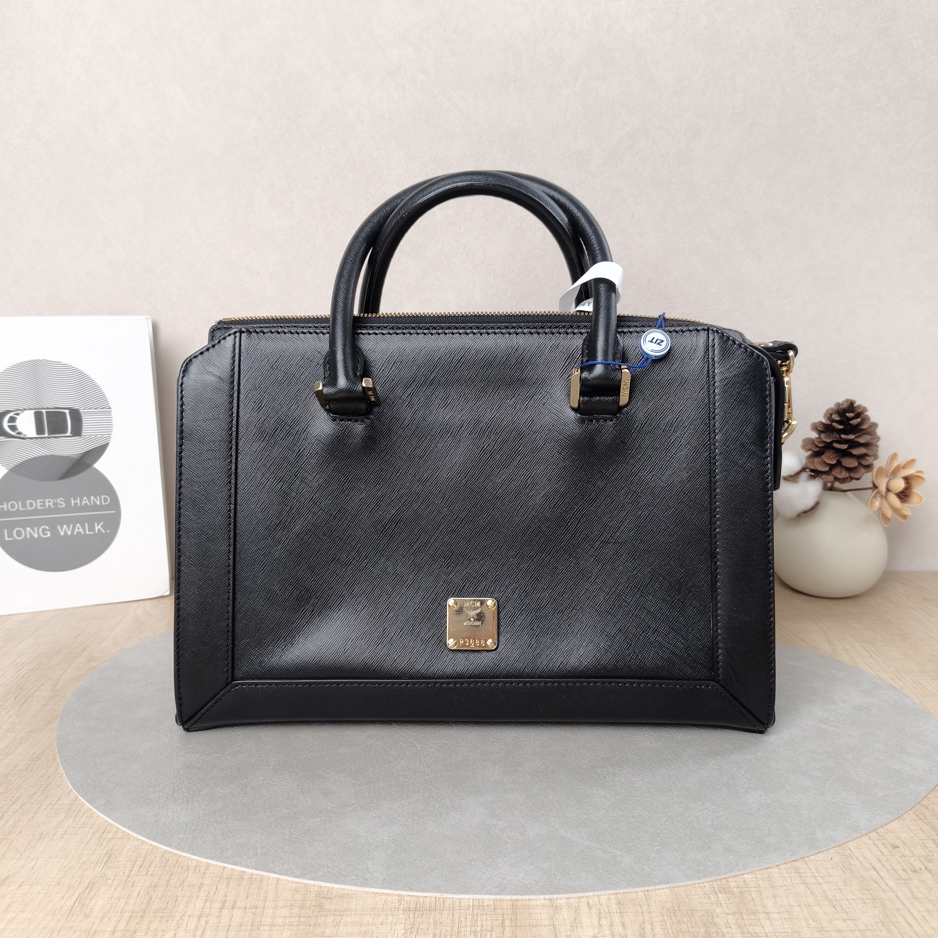 MCM Crossbody Bag Crossbody Bag Black Calfskin One Size31 × 11 × 21 cm