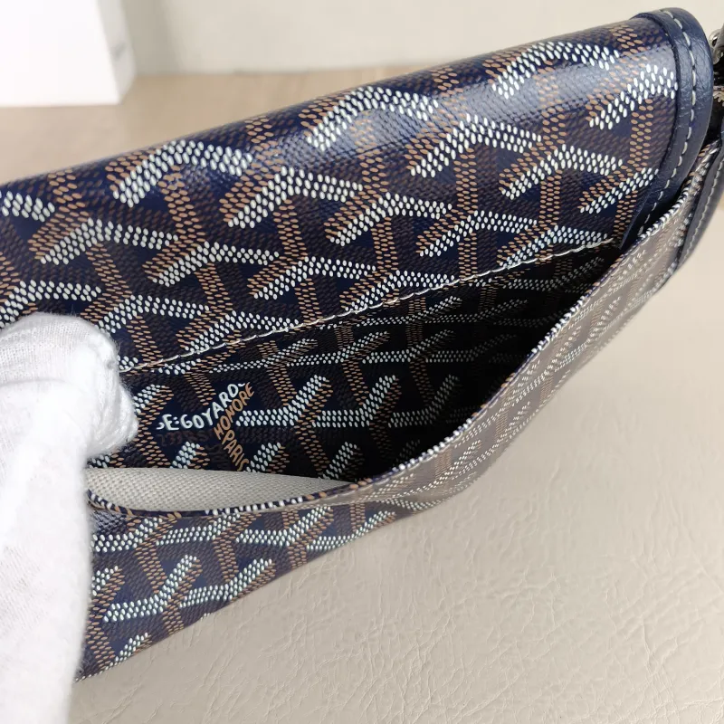 GOYARD Crossbody Bag PLUMET Blue PVC One Size 20.5 × 2.5 × 14 cm — detail view 7 of 9