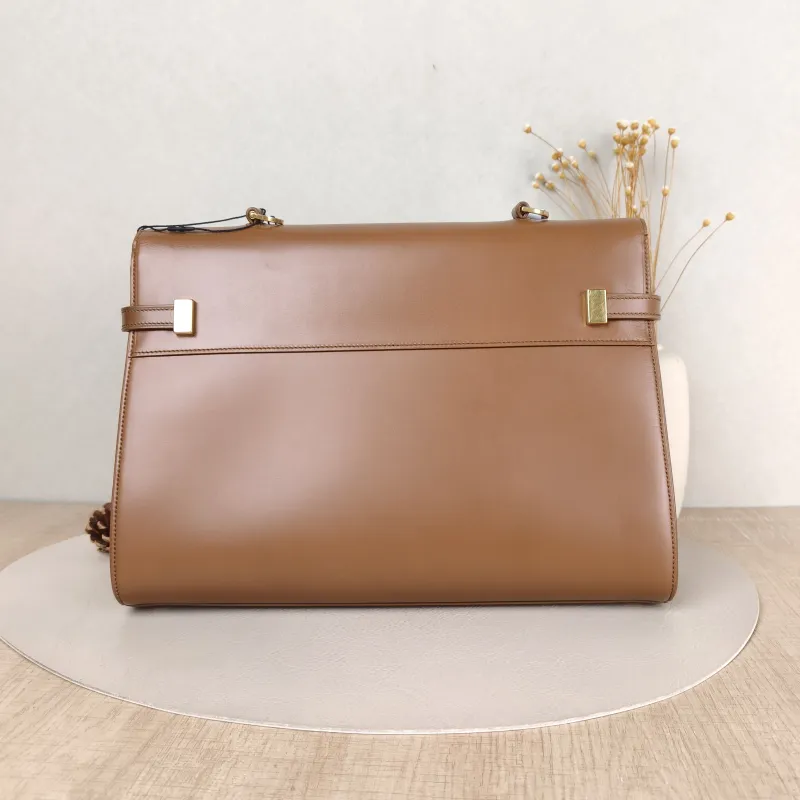 SAINT LAURENT MANHATTAN Caramel Calfskin Small 32 × 10 × 22.5 cm — cover view 5 of 5