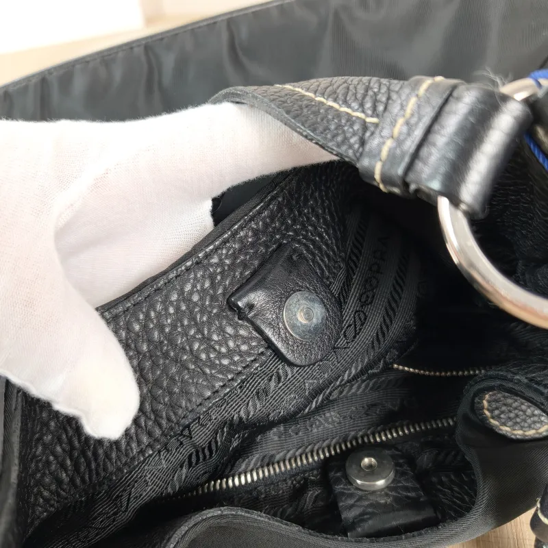 PRADA Top Handle Bag Nylon Black Nylon One Size 32 × 16 × 29 cm — detail view 10 of 10