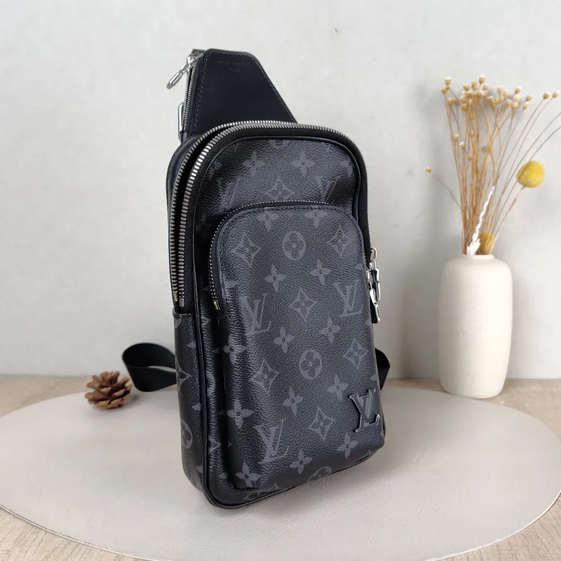 Louis Vuitton Shoulder Bag Avenue Shoulder Bag Black Monogram PVC One Size 15.5 × 7.5 × 25 cm — cover view 2 of 5
