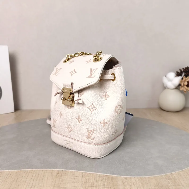 Louis Vuitton Backpack NANO NOÉ Backpack Beige Calfskin nano 15 × 10 × 19 cm — cover view 2 of 5