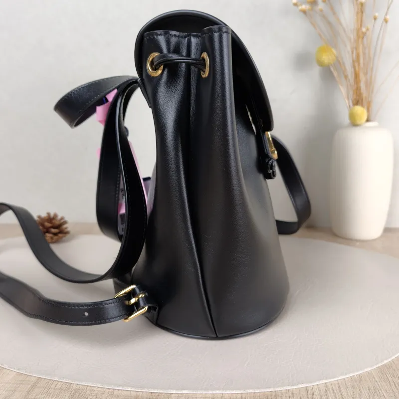 CELINE Backpack BONNIE Backpack Black Calfskin One Size 18 × 13 × 25 cm — detail view 3 of 10