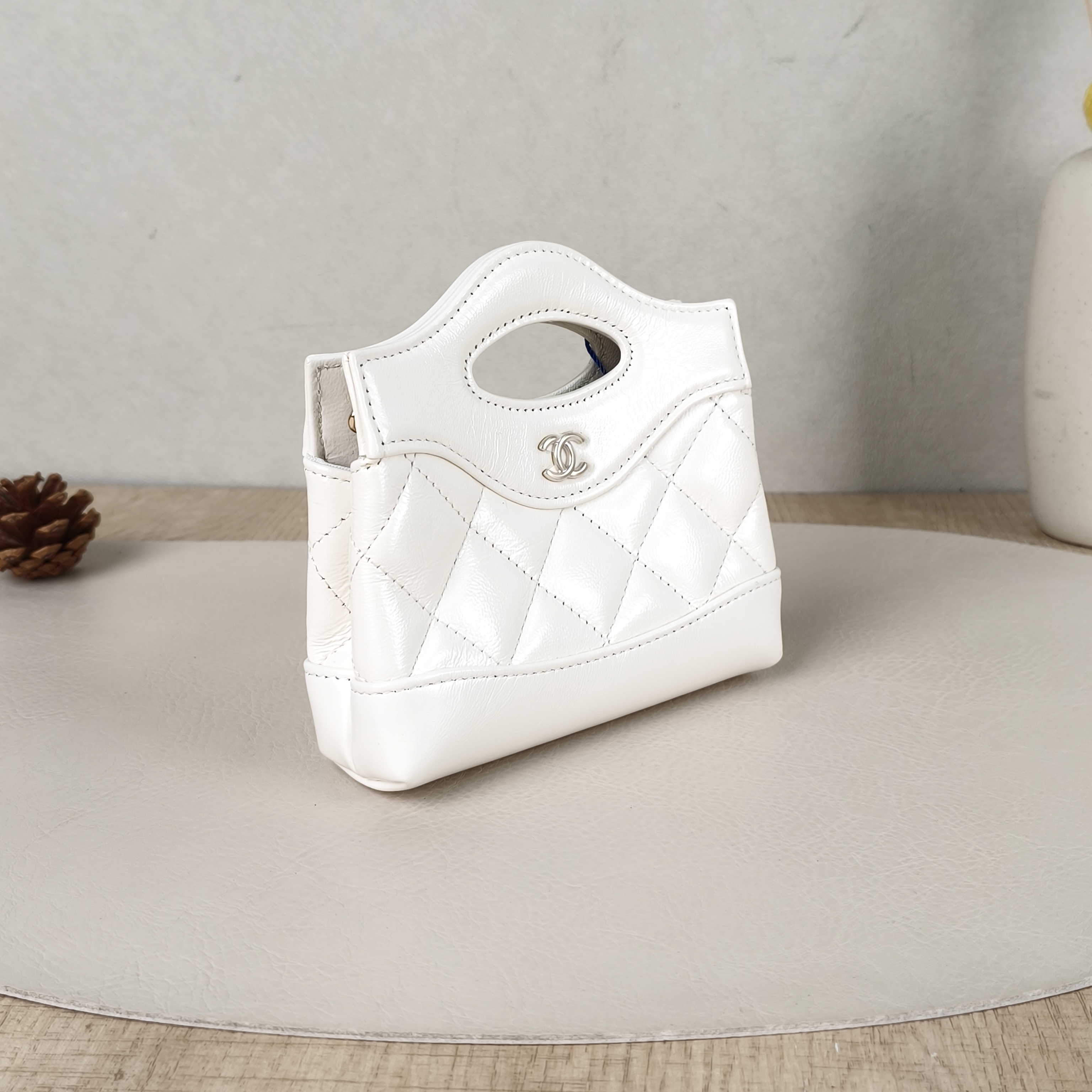 Chanel Crossbody Bag31Bag White Waxed Leather Mini13 × 4 × 12 cm — cover view 2 of 6