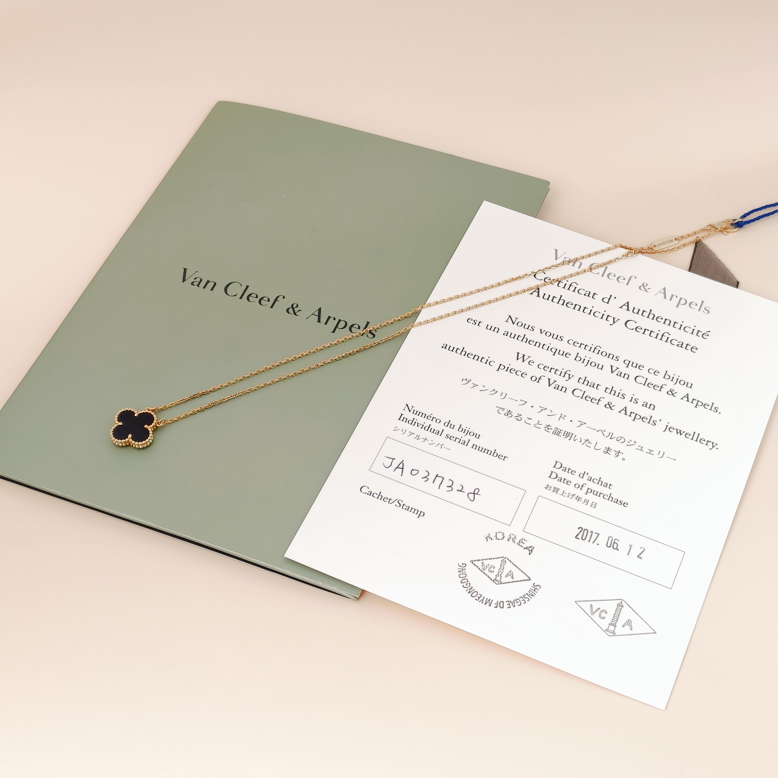 Van Cleef & Arpels Necklace Alhambra Alhambra Collection Necklace 18KY ellow Gold Vintage Small42cm — cover view 10 of 12