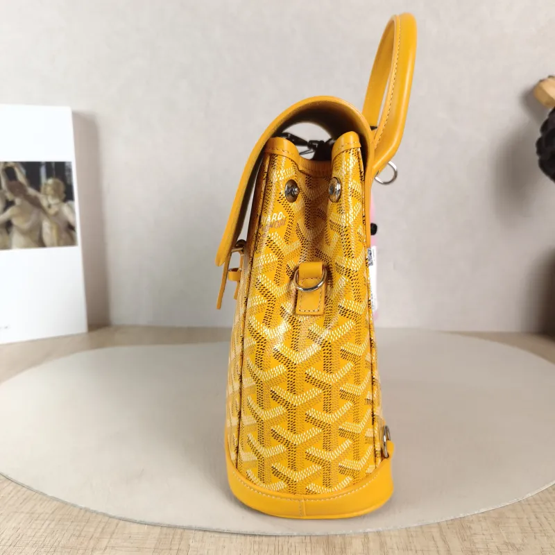 GOYARD Crossbody Bag ALPIN Backpack Yellow PVC Mini 19 × 9.5 × 23 cm — detail view 4 of 14
