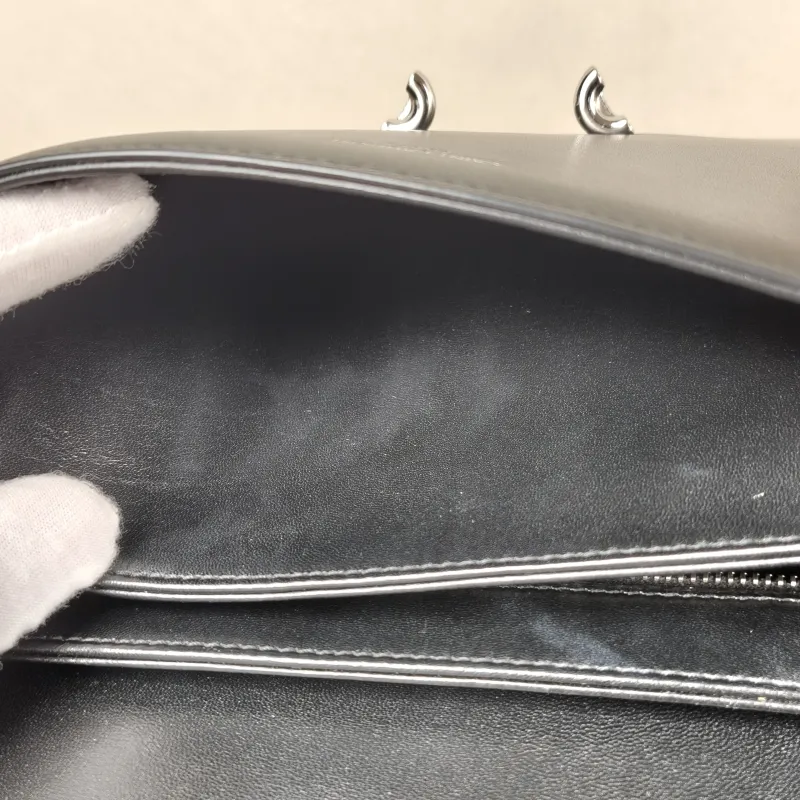 SAINT LAURENT Crossbody Bag LE Pave Shoulder Bag Black Calfskin One Size 24 × 7 × 17 cm — detail view 9 of 11