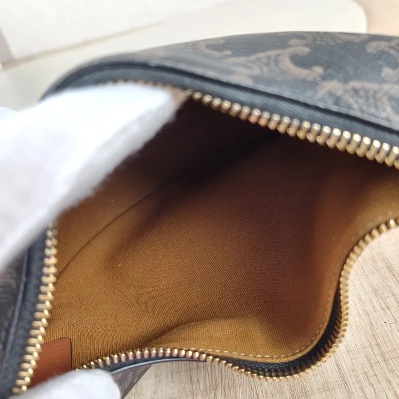 CELINE Crossbody Bag TEEN LULU hobo Monogram PVC Small 21 × 5 × 24 cm — detail view 9 of 12