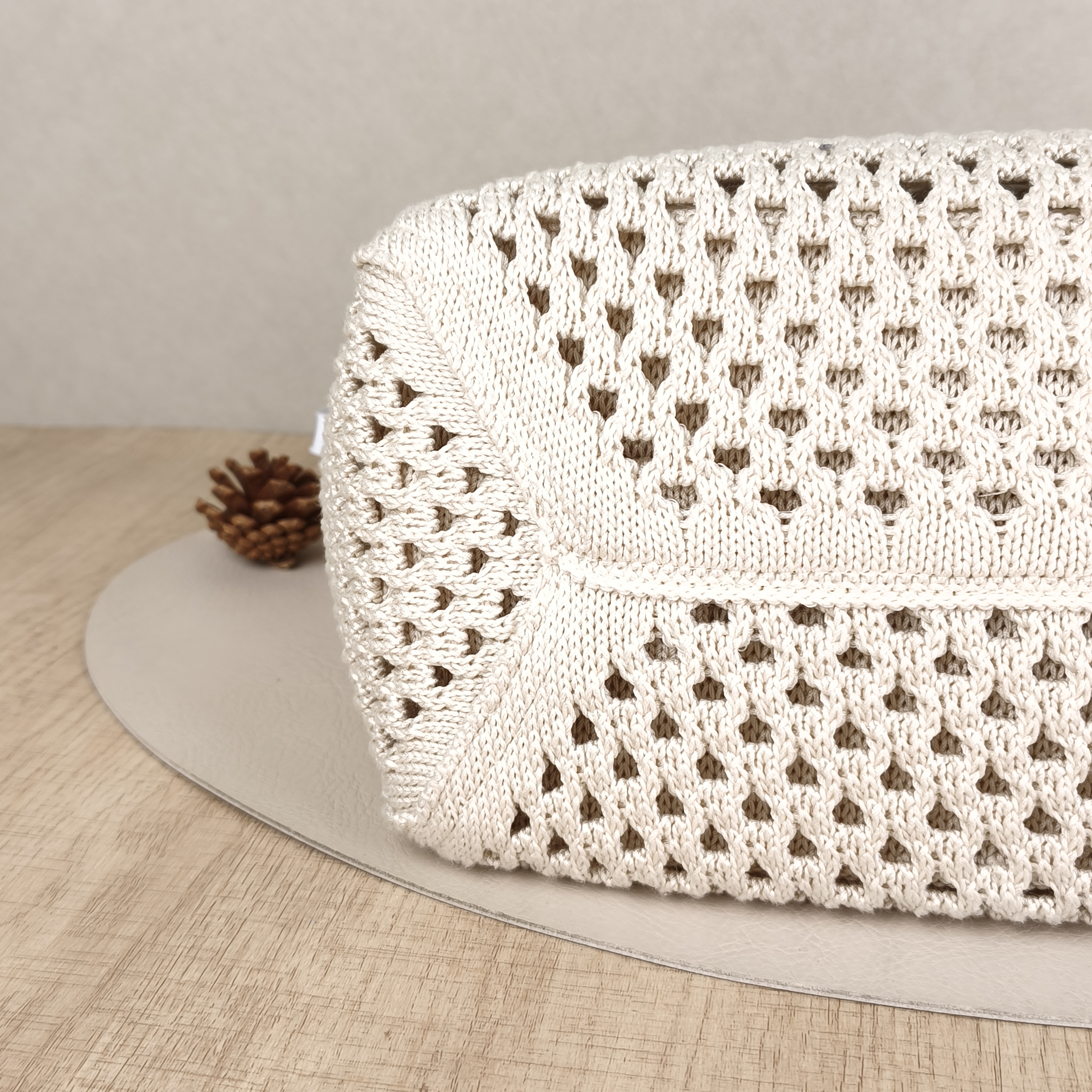 Miumiu Shoulder Bag IVY Tote Shopping Tote Beige Woven Small26 × 13 × 26 cm — cover view 7 of 9