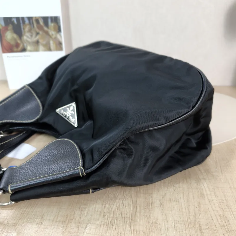 PRADA Top Handle Bag Nylon Black Nylon One Size 32 × 16 × 29 cm — detail view 5 of 10