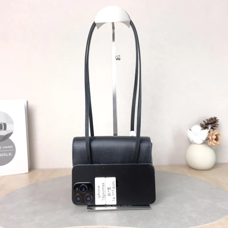 Chanel Crossbody Bag 26p preppy coco Black Grained Calfskin Mini 17 × 5 × 11.5 cm — cover view 2 of 5