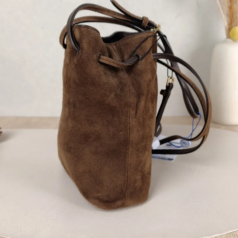Miumiu Crossbody Bag logo Suede One Size 15 × 7 × 17 cm — detail view 4 of 11