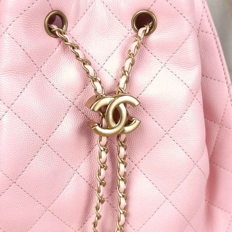 Chanel Backpack25bag Backpack Pink Grained Calfskin Medium23 × 14 × 23 cm — detail view 9 of 12