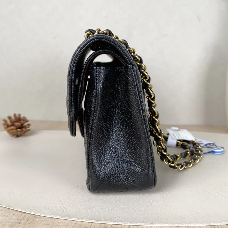 Chanel Crossbody Bag Classic Flap CF Black Grained Calfskin Small23 × 6 × 14.5 cm — detail view 7 of 15