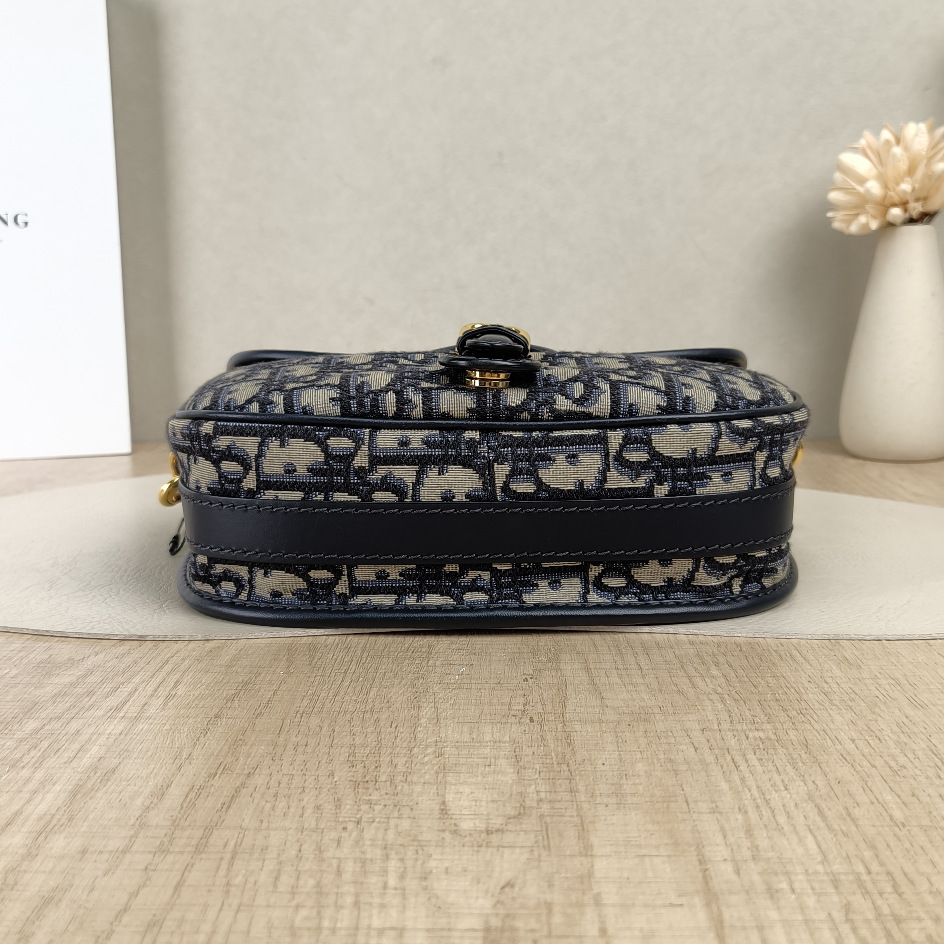 DIOR Crossbody Bag Bobby Blue Canvas Medium22 × 6 × 17 cm — cover view 3 of 5