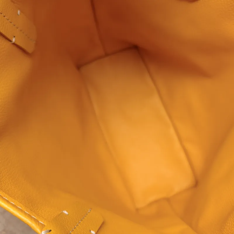 GOYARD Top Handle Bag ANJOU Shopping Tote Yellow PVC Mini 19.5 × 9 × 19.5 cm — detail view 7 of 13