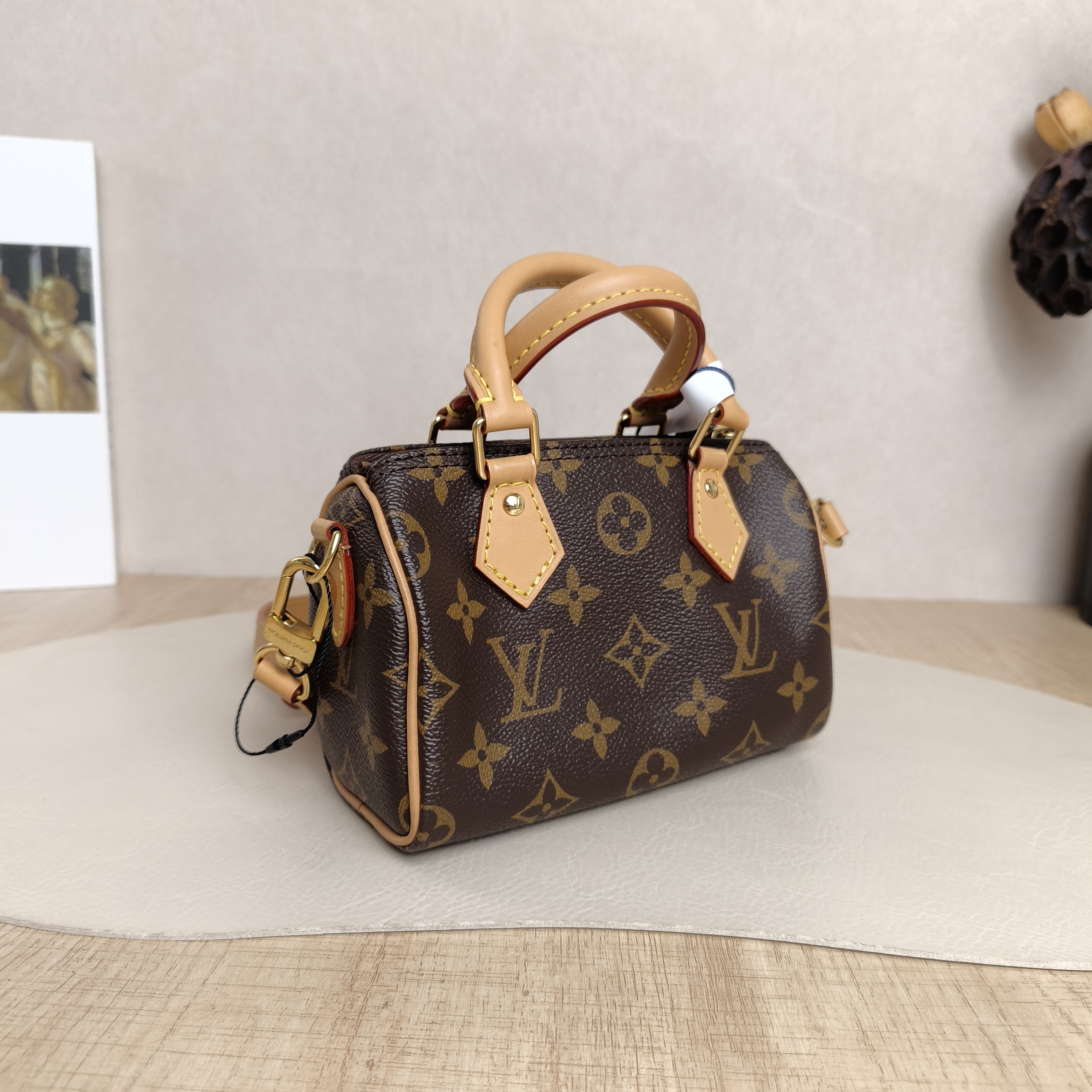 Louis Vuitton Crossbody Bag Speedy Nano Shoulder Strap PV Cnano16 × 7.5 × 10 cm — cover view 2 of 5