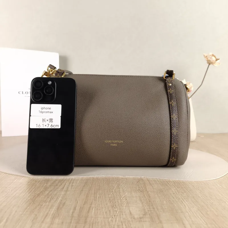 Louis Vuitton Shoulder Bag EXPRESS Shoulder Bag Grey Calfskin Small 26 × 13.5 × 17 cm — cover view 6 of 6