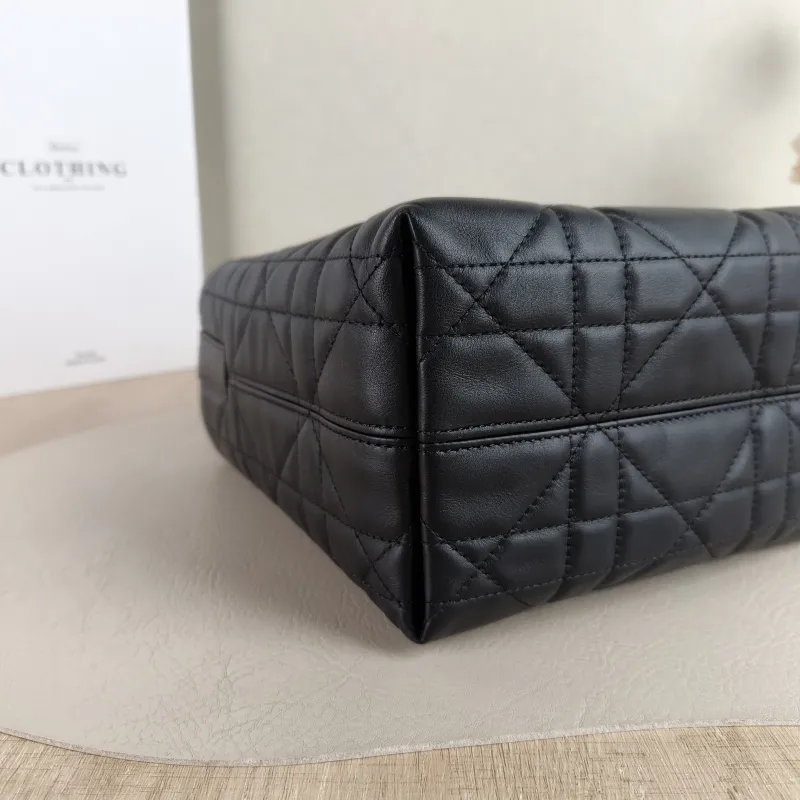 DIOR Shoulder Bag TOUJOURS Edition Black Calfskin Small 18.5 × 12 × 18.5 cm — detail view 12 of 12