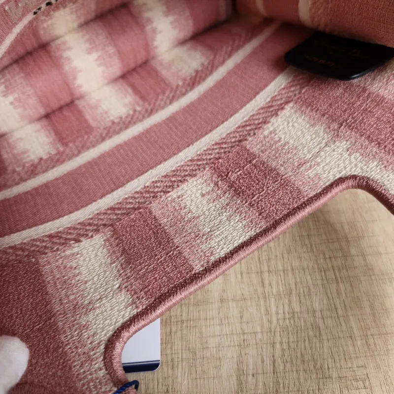 DIOR Top Handle Bag Book Tote Pink Canvasmini22.5 × 6 × 15 cm — detail view 4 of 7