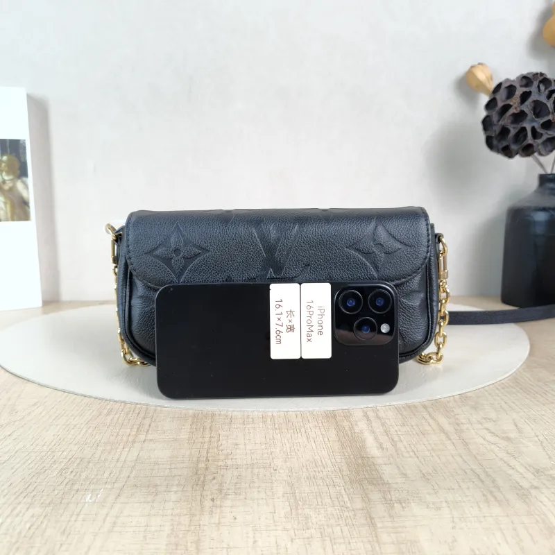 Louis Vuitton Crossbody Bag IVY Black Empreinte Embossed Calfskin Monogram Small23.5 × 4.3 × 12 cm — cover view 3 of 6