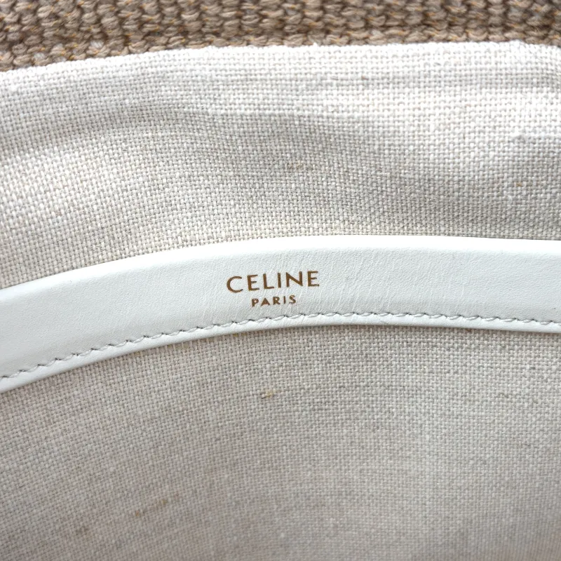 CELINE Shoulder Bag CABAS THAIS Shopping Tote Brown Small 25.5 × 12 × 18.5 cm — detail view 10 of 10