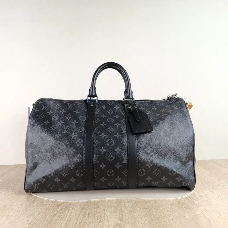 Louis Vuitton Crossbody Bag Keepall 45 Shoulder Strap Edition Monogram PVC 45 × 20 × 27 cm