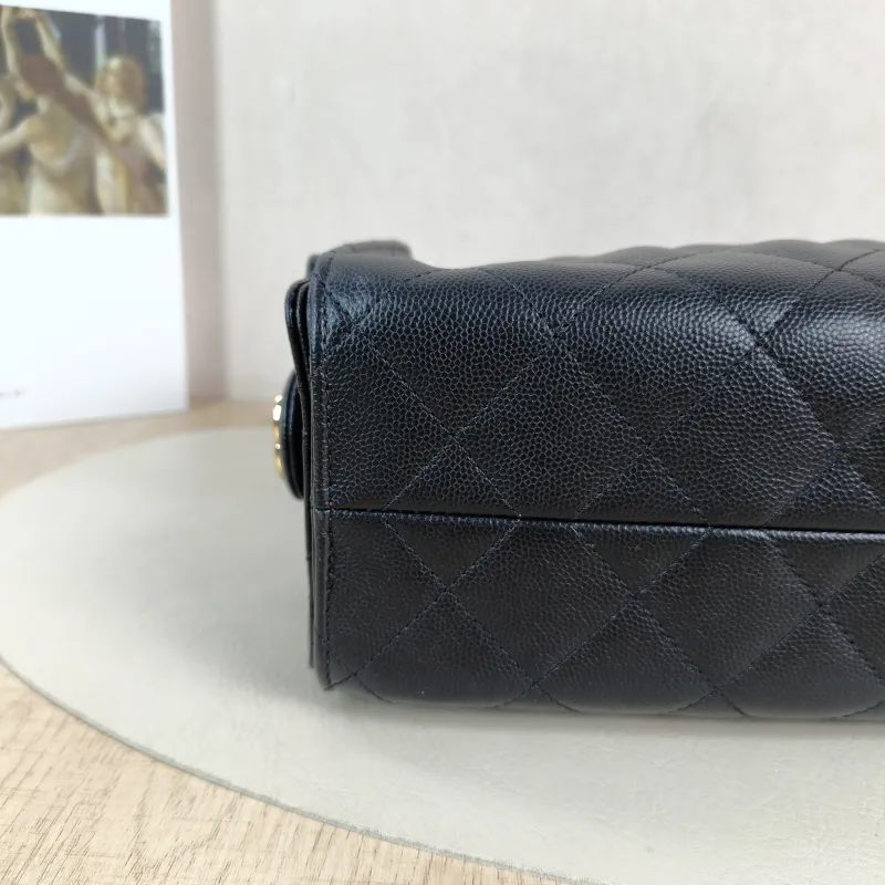 Chanel Shoulder Bag 25Bag Black Grained Calfskin Mini 20 × 12.5 × 22 cm — detail view 1 of 13