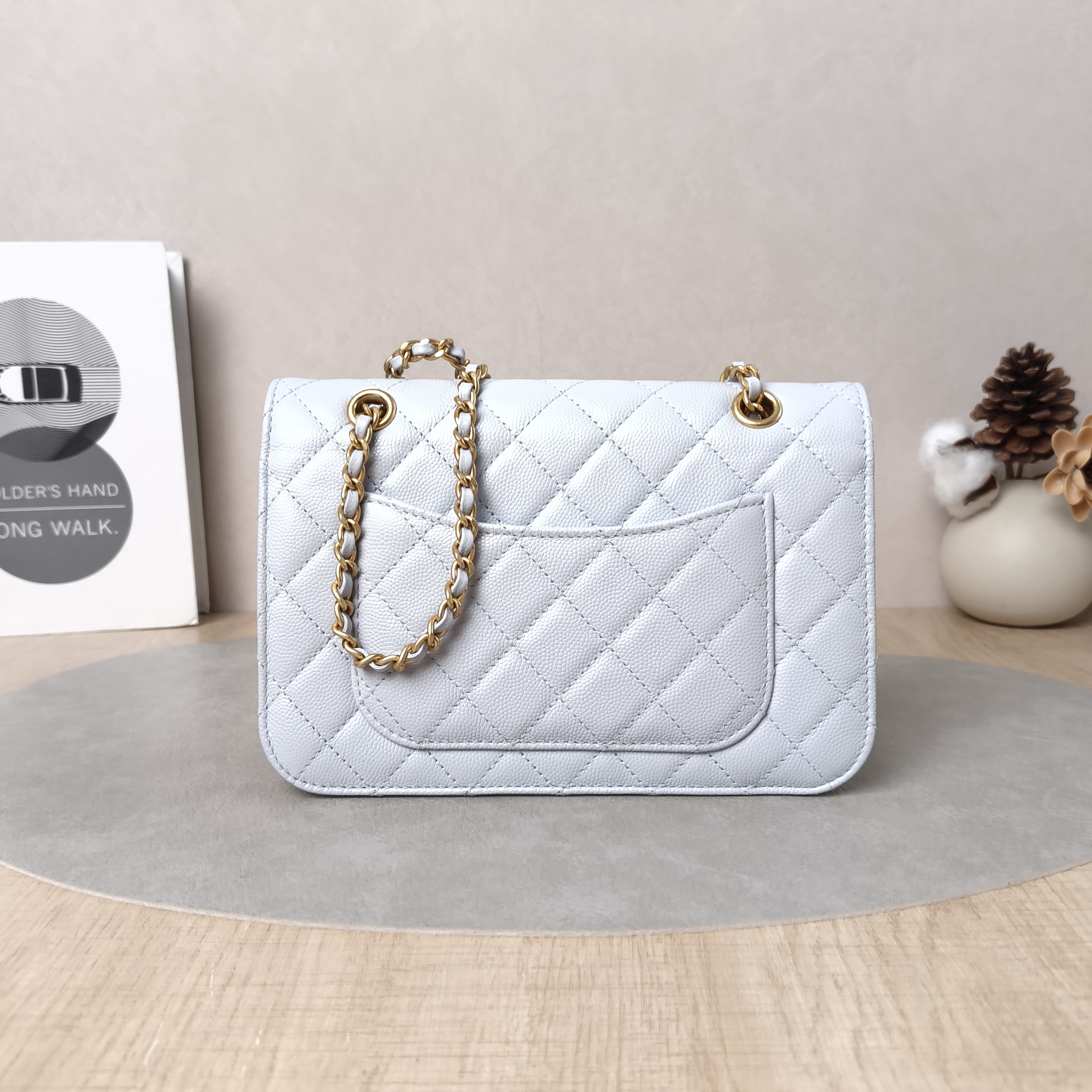 Chanel Crossbody Bag CF Mini Blue Grained Calfskin mini20 × 6 × 12 cm — cover view 7 of 7