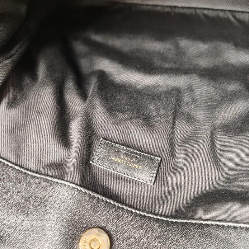 SAINT LAURENT Crossbody Bag JAMIE SHOPPING Shopping Tote Black SL ambskin Medium 35 × 10 × 35 cm — detail view 1 of 10