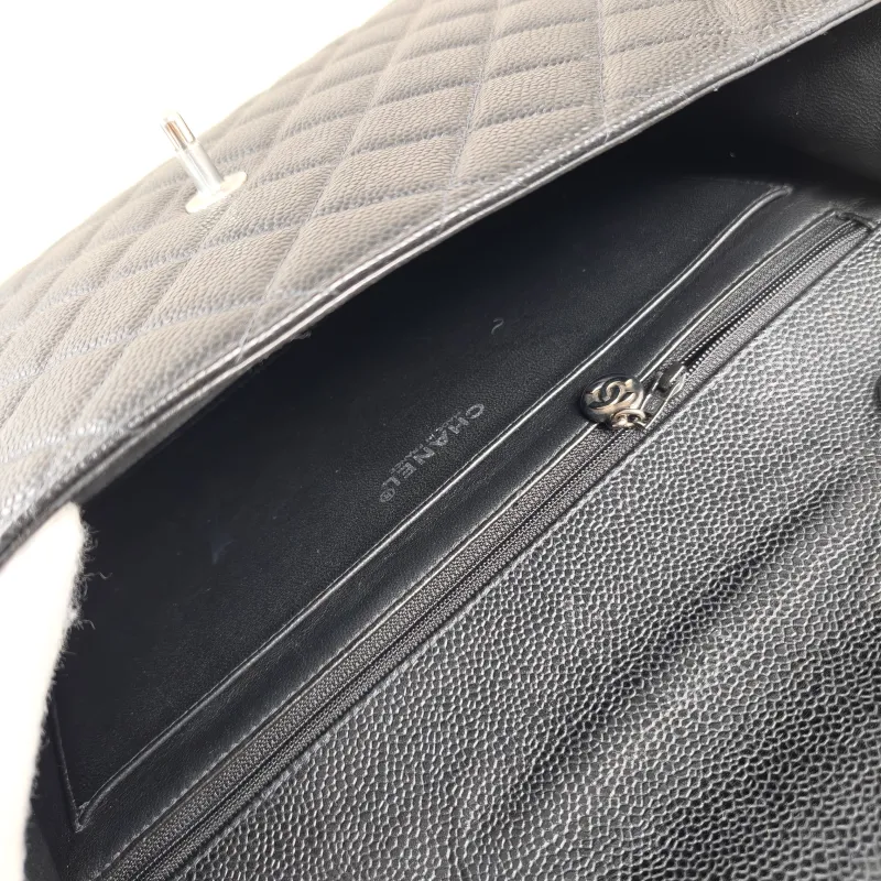 Chanel Crossbody Bagcf Collection Crossbody Bag Black Calfskin One Size30 × 8 × 21.5 cm — detail view 9 of 13