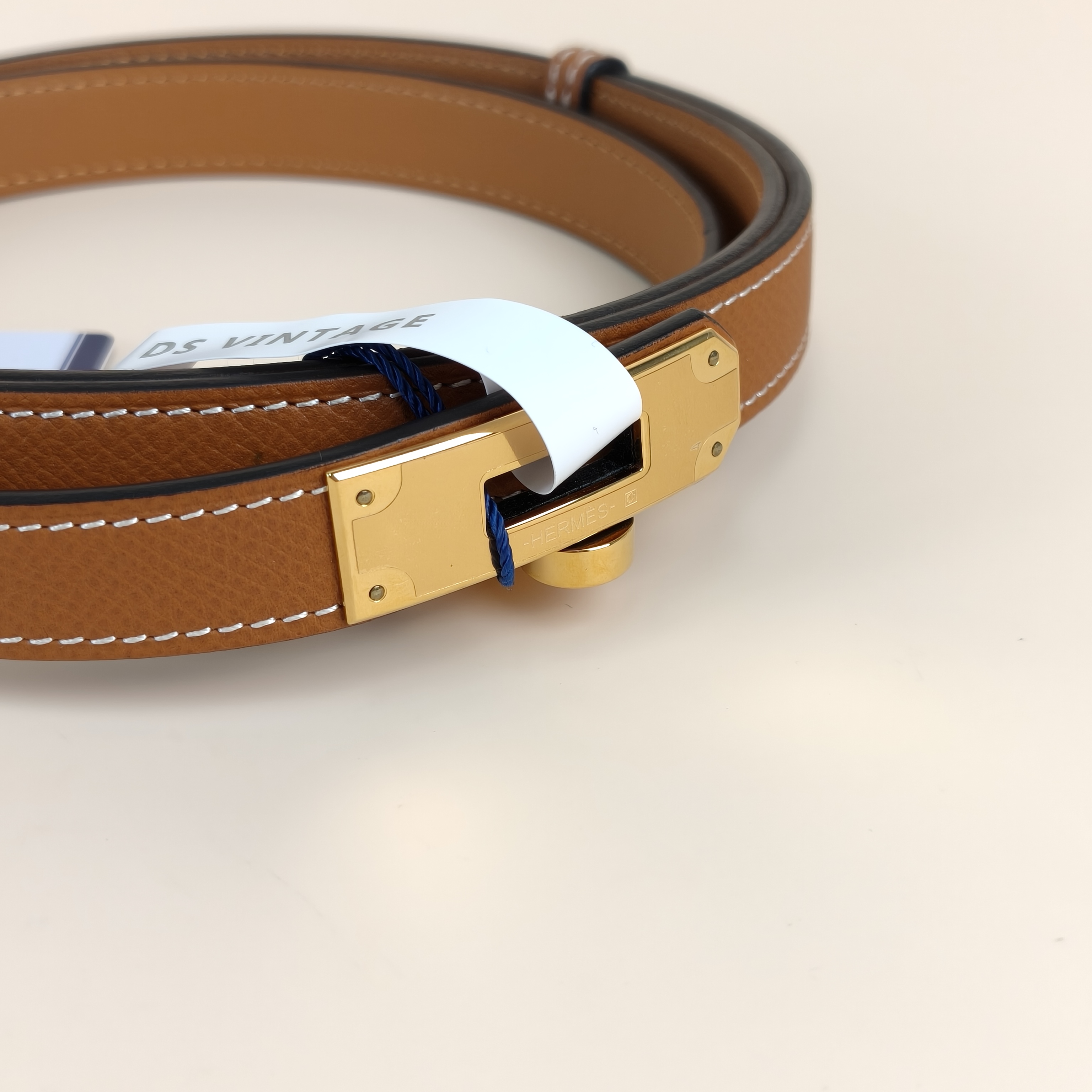 Hermès Belt Kelly Belt37 Brown Calfskin86cm — cover view 6 of 8