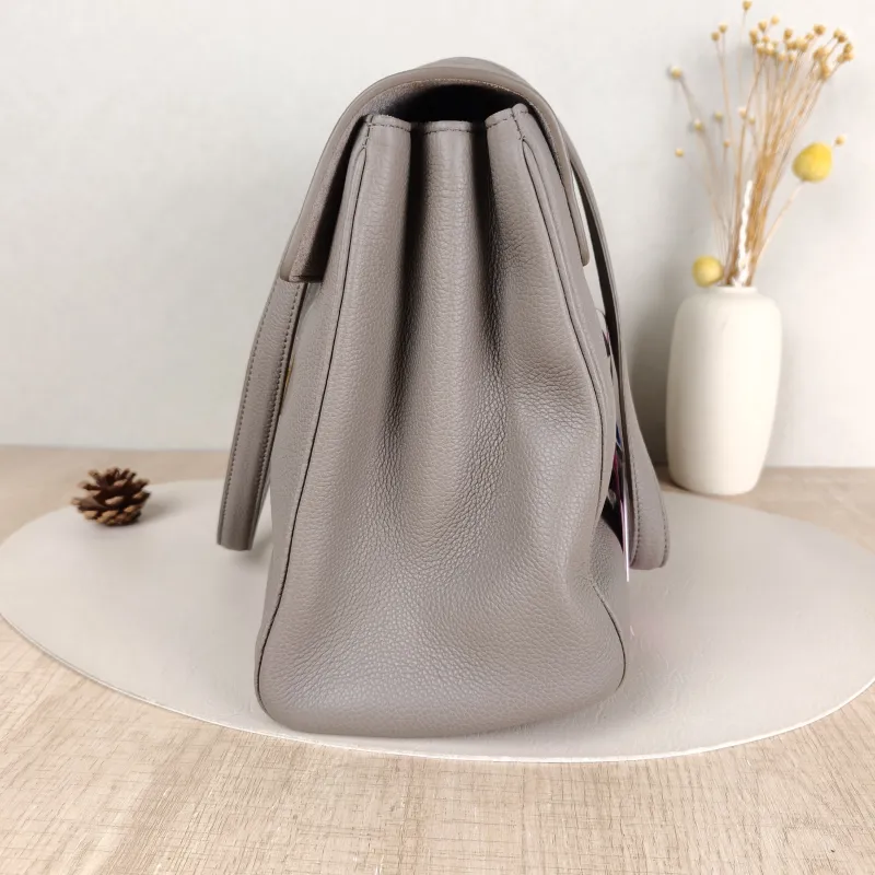 CELINE Shoulder Bag Soft 16Shoulder Bag Grey Calfskin Medium32 × 15 × 24 cm — detail view 6 of 12