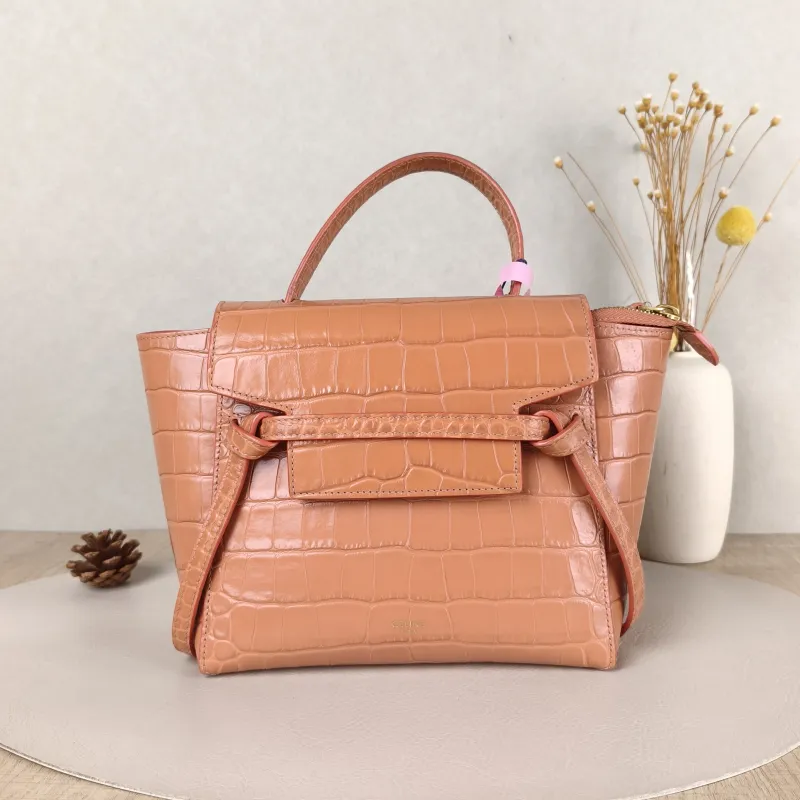 CELINE Shoulder Bag Belt Nano Calfskin Small20 × 10 × 20 cm