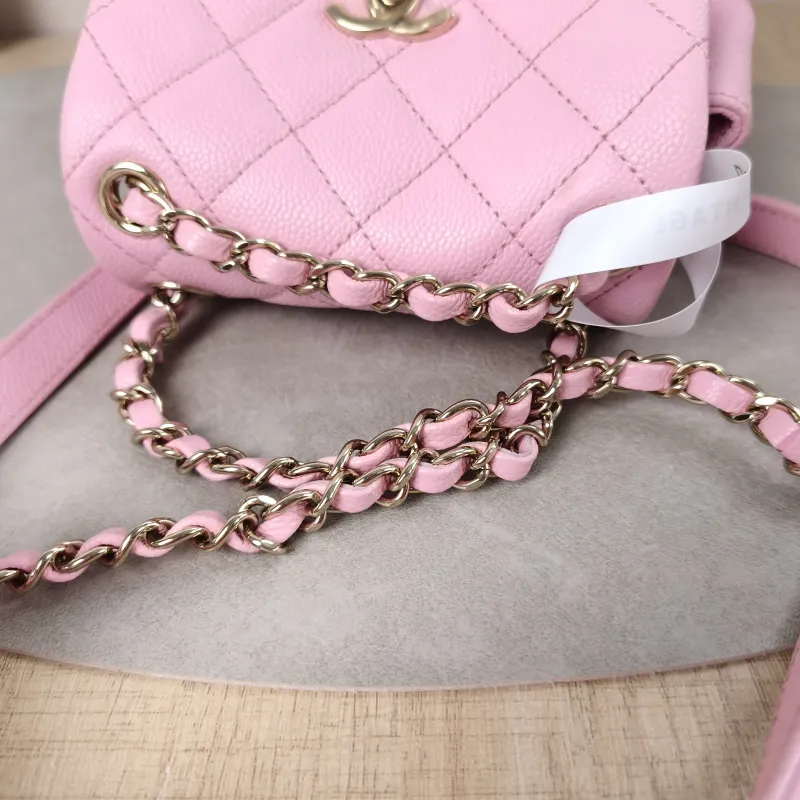Chanel Backpack Duma Pink Calfskin Small16.5 × 10 × 17.5 cm — detail view 12 of 14