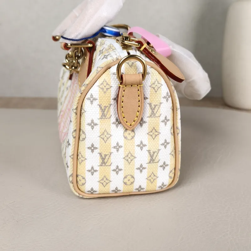 Louis Vuitton Crossbody Bag Speedy Nano White Yellow Monogram PVC nano 16 × 7.5 × 10 cm — detail view 2 of 11